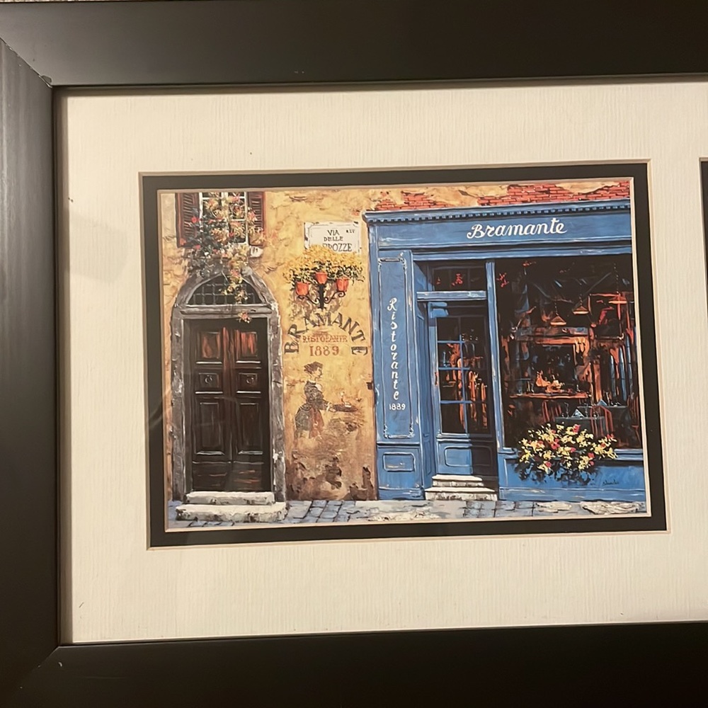 Framed ristorante/trattoria scene - Picture 2 of 4